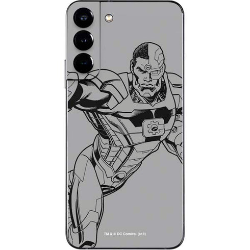 DC Comics Cyborg Comic Pop Galaxy S22 Plus Skin
